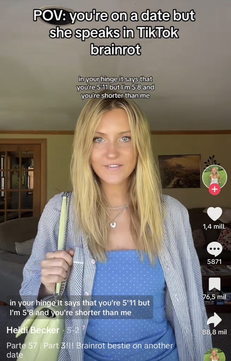 Captura de un vídeo de TikTok